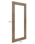 Midtown Mocha Shaker 18x42 Clear Glass Door (Cabinet Sold Separately)