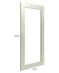 Midtown Pistachio Green Shaker 18x42 Clear Glass Door (Cabinet Sold Separately)
