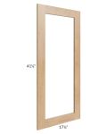 Midtown Timber Shaker 18x42 Clear Glass Door (Cabinet Sold Separately)