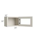 Asheville Cloud Shaker 21x15 Wall Glass Door Cabinet
