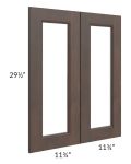 Tuscan Kona Brown 24x30 Clear Glass Door (Cabinet Sold Separately)