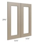 Tuscan Oyster 24x30 Clear Glass Door (Cabinet Sold Separately)