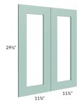 Midtown Mint Green Shaker 24x30 Clear Glass Door (Cabinet Sold Separately)