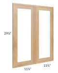 Vienna Timber 24x30 Clear Glass Door (Cabinet Sold Separately)