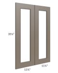 Tuscan Stone 24x36 Clear Glass Door (Cabinet Sold Separately)