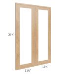 Vienna Timber 24x36 Clear Glass Door (Cabinet Sold Separately)