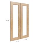 Tuscan Timber 24x42 Clear Glass Door (Cabinet Sold Separately)