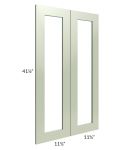 Midtown Pistachio Green Shaker 24x42 Clear Glass Door (Cabinet Sold Separately)
