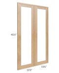 Vienna Timber 24x42 Clear Glass Door (Cabinet Sold Separately)