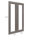 Salem Dark Grey 24x42 Clear Glass Door (Cabinet Sold Separately)