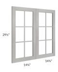 Gramercy Grey Mist 30x30 Clear Glass Door (Cabinet Sold Separately)