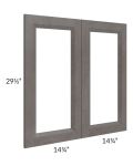 Salem Dark Grey 30x30 Clear Glass Door (Cabinet Sold Separately)