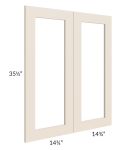 Midtown Cream Shaker 30x36 Clear Glass Door (Cabinet Sold Separately)