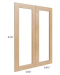 Midtown Timber Shaker 30x42 Clear Glass Door (Cabinet Sold Separately)