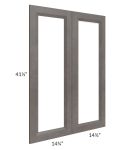 Salem Dark Grey 30x42 Clear Glass Door (Cabinet Sold Separately)