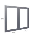 Vienna Indigo 36x30 Clear Glass Door (Cabinet Sold Separately)