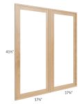 Vienna Timber 36x42 Clear Glass Door (Cabinet Sold Separately)