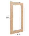 Midtown Timber Shaker Clear Glass Door for a 24x30 Diagonal Corner Wall Cabinet (Cabinet Sold Separately)