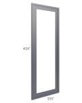 Vienna Indigo Clear Glass Door for a 24x42 Diagonal Corner Wall Cabinet (Cabinet Sold Separately)