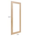 Vienna Timber Clear Glass Door for a 24x42 Diagonal Corner Wall Cabinet (Cabinet Sold Separately)