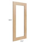 Midtown Timber Shaker Clear Glass Door for a 27x36 Diagonal Corner Wall Cabinet (Cabinet Sold Separately)