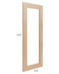 Midtown Timber Shaker Clear Glass Door for a 27x42 Diagonal Corner Wall Cabinet (Cabinet Sold Separately)