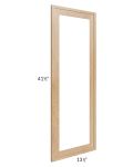 Vienna Timber Clear Glass Door for a 27x42 Diagonal Corner Wall Cabinet (Cabinet Sold Separately)