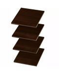 Wood 12 Inch Organizer Closet Shelf Accessory Compatible with Easy Track Closet Systems for Additional Storage