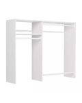 Hanging Closet Wardrobe Storage Clothing Organizer Rod Rack System Kit for Bedroom