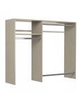 Hanging Closet Wardrobe Storage Clothing Organizer Rod Rack System Kit for Bedroom