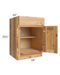 Rustic Shaker 24" Base Cabinet 