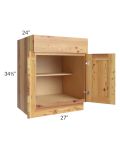 Rustic Shaker 27" Base Cabinet 