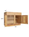 Rustic Shaker 42" Base Cabinet