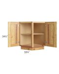 Rustic Shaker 24" Base End Angle Cabinet