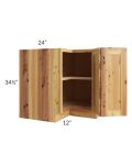 Rustic Shaker 36" Easy Reach Corner Base Cabinet