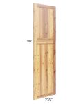Rustic Shaker 90" Tall Decorative End Panel