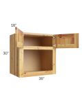 Rustic Shaker 30x30 Microwave Cabinet