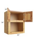 Rustic Shaker 30x36 Microwave Cabinet