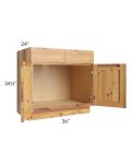 Rustic Shaker 36" Sink Base