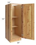 Rustic Shaker 18x54 Split Pantry Base Cabinet
