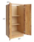 Rustic Shaker 24x54 Split Pantry Base Cabinet