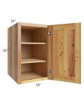 Rustic Shaker 18x30x24 Split Pantry Wall Cabinet