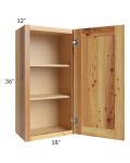 Rustic Shaker 18x36 Wall Cabinet