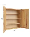 Rustic Shaker 36x42 Wall Cabinet