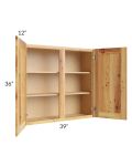 Rustic Shaker 39x36 Wall Cabinet