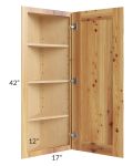 Rustic Shaker 12x42 Wall End Angle Cabinet