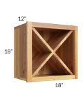 Rustic Shaker 18x18 Wine Storage Cabinet
