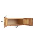 Rustic Shaker 36x15x24 Refrigerator Wall Cabinet