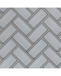 Ice Bevel Herringbone 8mm Mosaic Tile