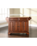 LaFayette Natural Wood Top Kitchen Island in Classic Cherry Finish